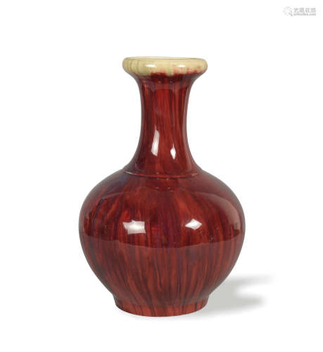 Chinese Flambe Vase, 19th Century