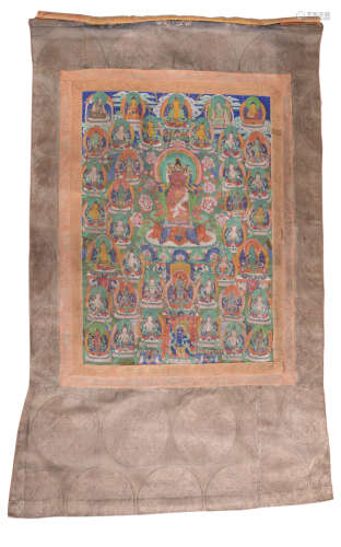 Thangka, Possibly of Amitabha Buddha
