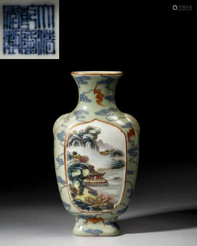 A CHINESE FAMILLE-ROSE VASE