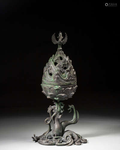 A SILVER CENSER,TANG DYNASTY