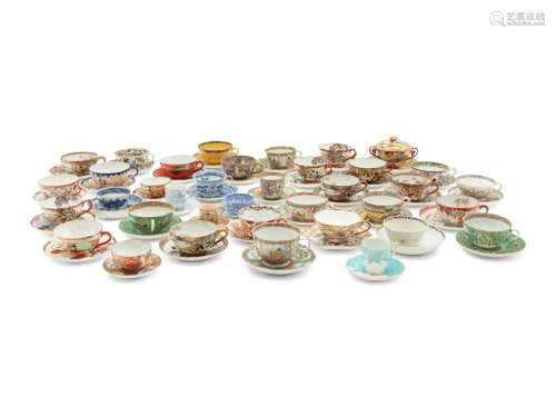 34 Sets of Chinese and Japanese Porcelain Teacups and Saucer...