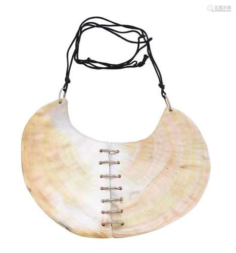 【Y】 ATTRIBUTED TO ANGELA PINTALDI, A MOTHER OF PEARL SHELL A...