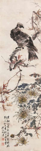 1848～1899 胡铁梅 花鸟 纸本设色 立轴