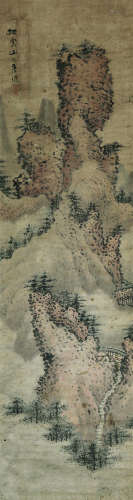 1755～1836 唐琏 山水 纸本设色 立轴