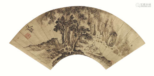 1483～1544 陈淳 高士图 纸本水墨 镜心