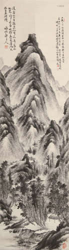 1855～1939 徐世昌 山水 纸本水墨 立轴