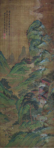 1131～1218 刘松年 山水 绢本设色 立轴