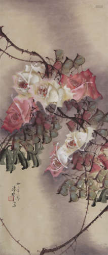 1884～1948 陈树人 花卉 纸本设色 立轴