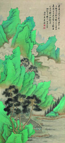 1893～1972 吴华源 青山绿水 纸本设色 立轴