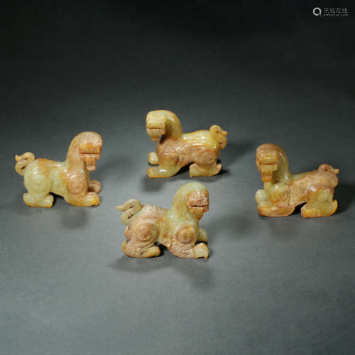 Han Dynasty, Hetian Jade Beast