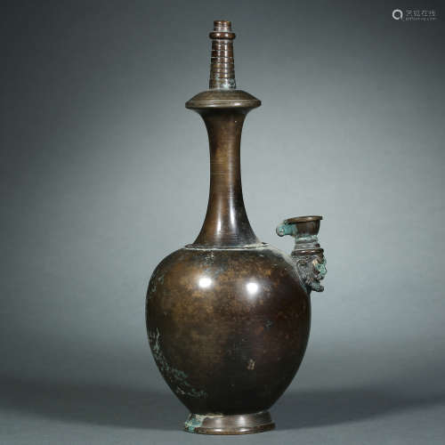 Tang Dynasty,Copper Net Bottle