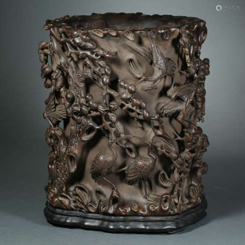 Qing Dynasty,Agalwood Pen Container