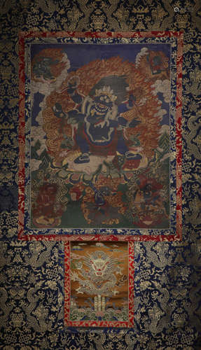 Big Black Sky Thangka in qing Dynasty