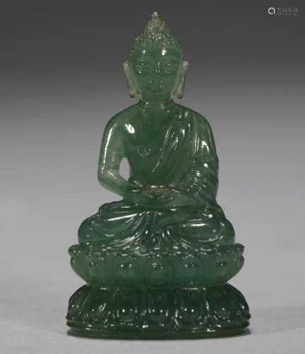 Qing Dynasty Jade Buddha