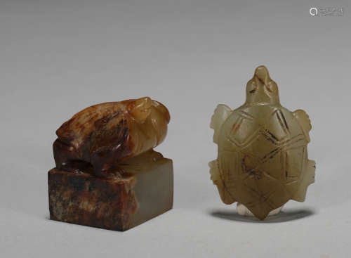 Han Dynasty jade ornaments a group