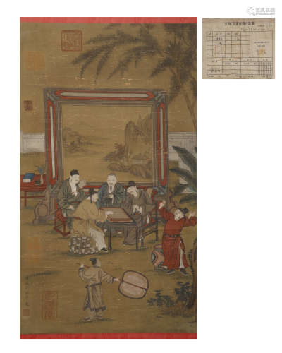 Silk scroll of Liu Songnian's story in song Dynasty