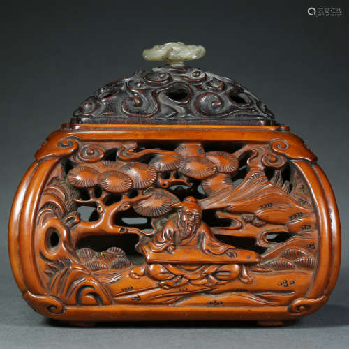 Qing Dynasty,Boxwood Jar