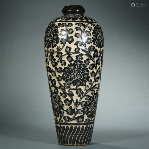 Song Dynasty,Cizhou Kiln Prunus Vase
