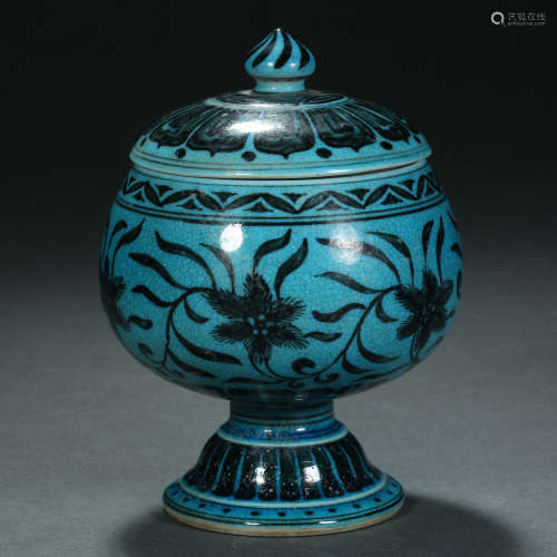 Ming Dynasty,Blue Glaze Jar