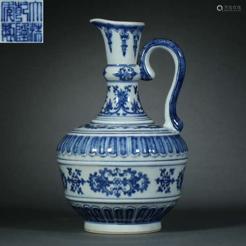Qing Dynasty,Blue and White Pepper Pot