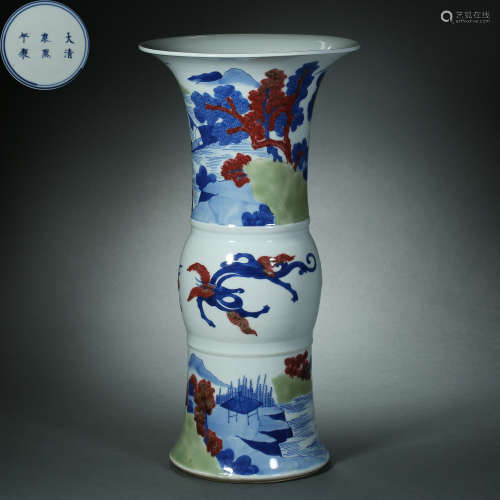 Qing Dynasty,Multicolored Flower Goblet