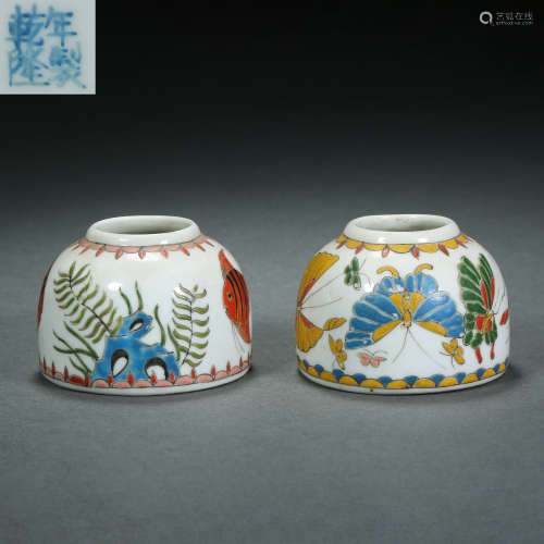 Qing Dynasty,Multicolored Birdseed Jar