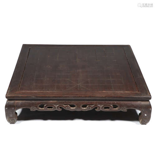 Qing Dynasty,Red Sandalwood Chinese Chess Table