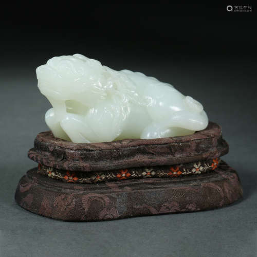 Qing Dynasty,Hetian Jade Beast