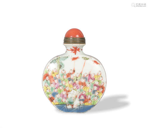 Chinese Famille Rose Snuff Bottle, Early 19th Century