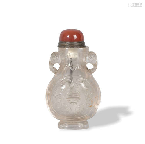 Chinese Crystal Snuff Bottle, 18-19th Century