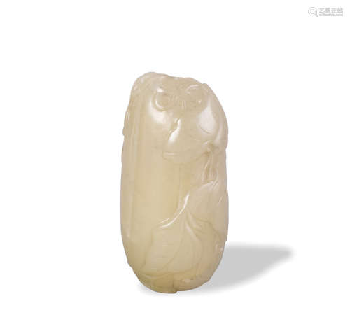 Chinese Gourd-Shaped Jade Snuff Bottle, 18th Century