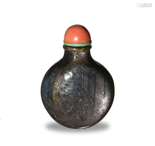 Chinese Labradorite Snuff Bottle, 18th Century