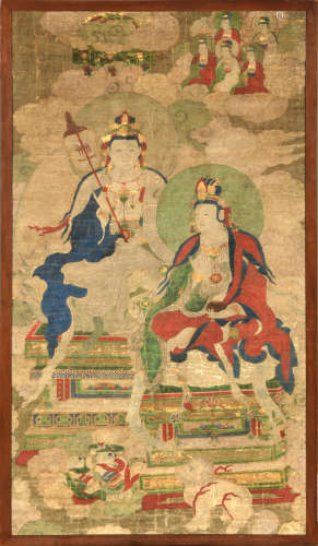 Chinese Buddhist Painting on Silk, Ming Dynasty