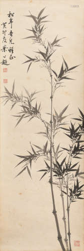 Chinese Painting of Bamboo by Ye Gongchao for Song Nian