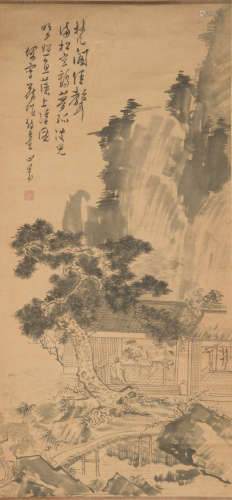Chinese Ink Landscape Painting by Pu Ru