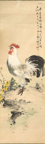Chinese Painting of Rooster by Zhao Songquan for Li