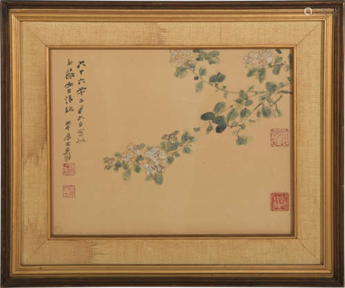 Framed Painting by Zhang Daqian Given to Yuwei