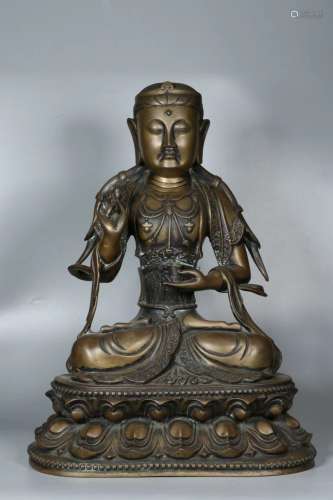 清銅鑄釋迦牟尼佛坐像