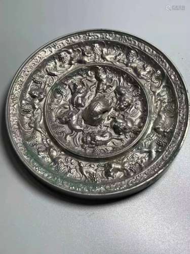 唐代 海兽葡萄铜镜