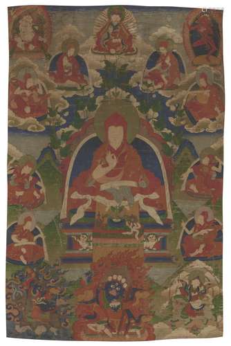 A PAINTING OF A SAKYA LAMA