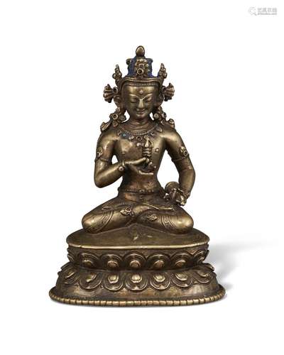 A BRONZE FIGURE OF VAJRASATTVA