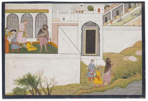 A PAINTING FROM THE 'BHARANY' RAMAYANA: RAMA AND LAK...