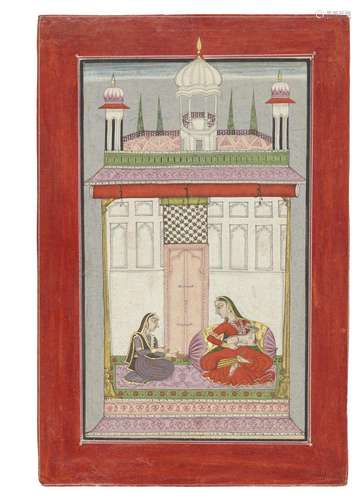 AN ILLUSTRATION FROM A RAGAMALA SERIES: DHANASRI RAGINI