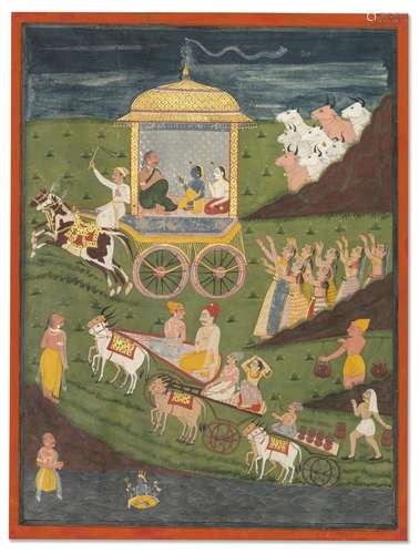 AN ILLUSTRATION FROM A BHAGAVATA PURANA SERIES: KRISHNA AND ...