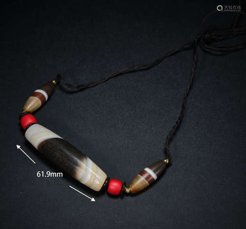 Dzi necklace   天珠项链