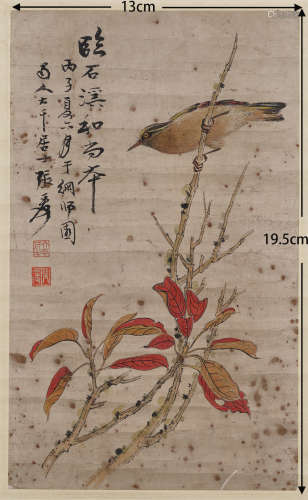 Large thousand flowers and birds   张大千花鸟