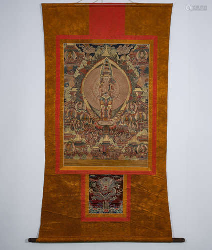 Eleven-sided Kannon Thangka 十一面观音唐卡