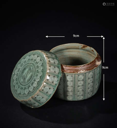 Goryeo celadon lid jar  高丽青瓷盖罐