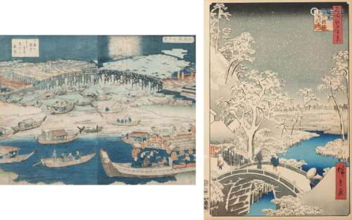 Utagawa Hiroshige and One Other Image of first 13 3/4 x 9 1/...