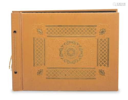 A Photo Album Largest: 8 1/8 x 10 3/8 in., 20.6 x 26.4 cm.